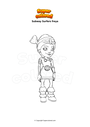 Coloring page Subway Surfers freya