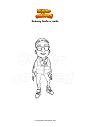 Coloring page Subway Surfers jamie