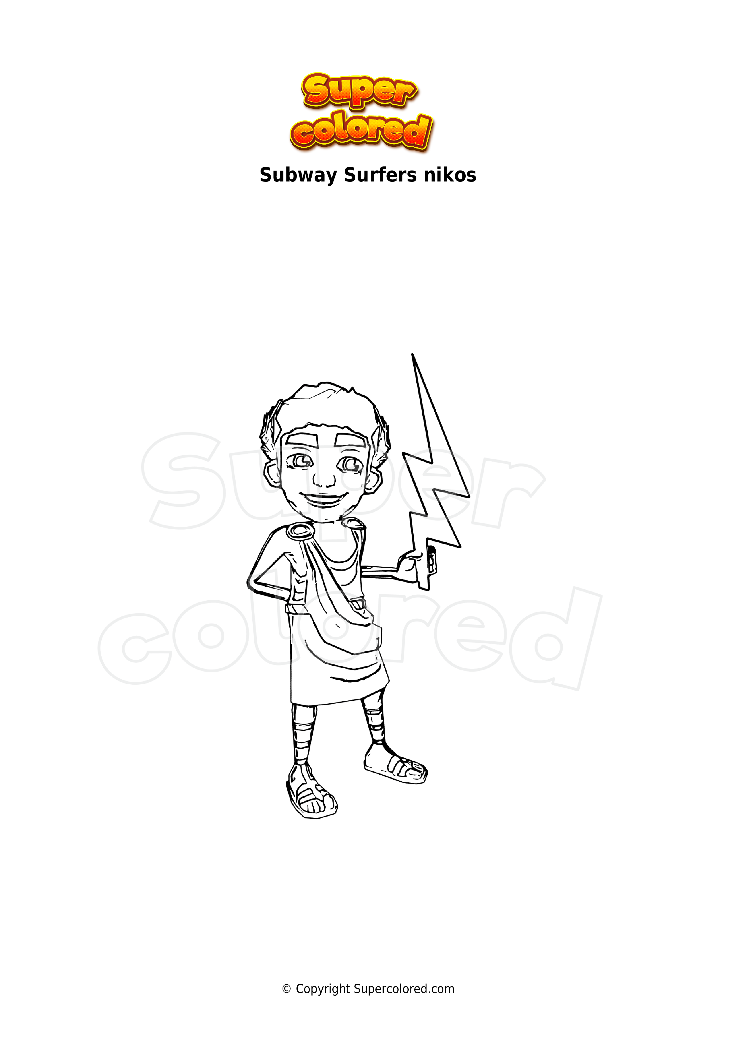 Coloring page Subway Surfers houston - Supercolored.com