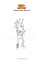 Coloring page Subway Surfers spike punk