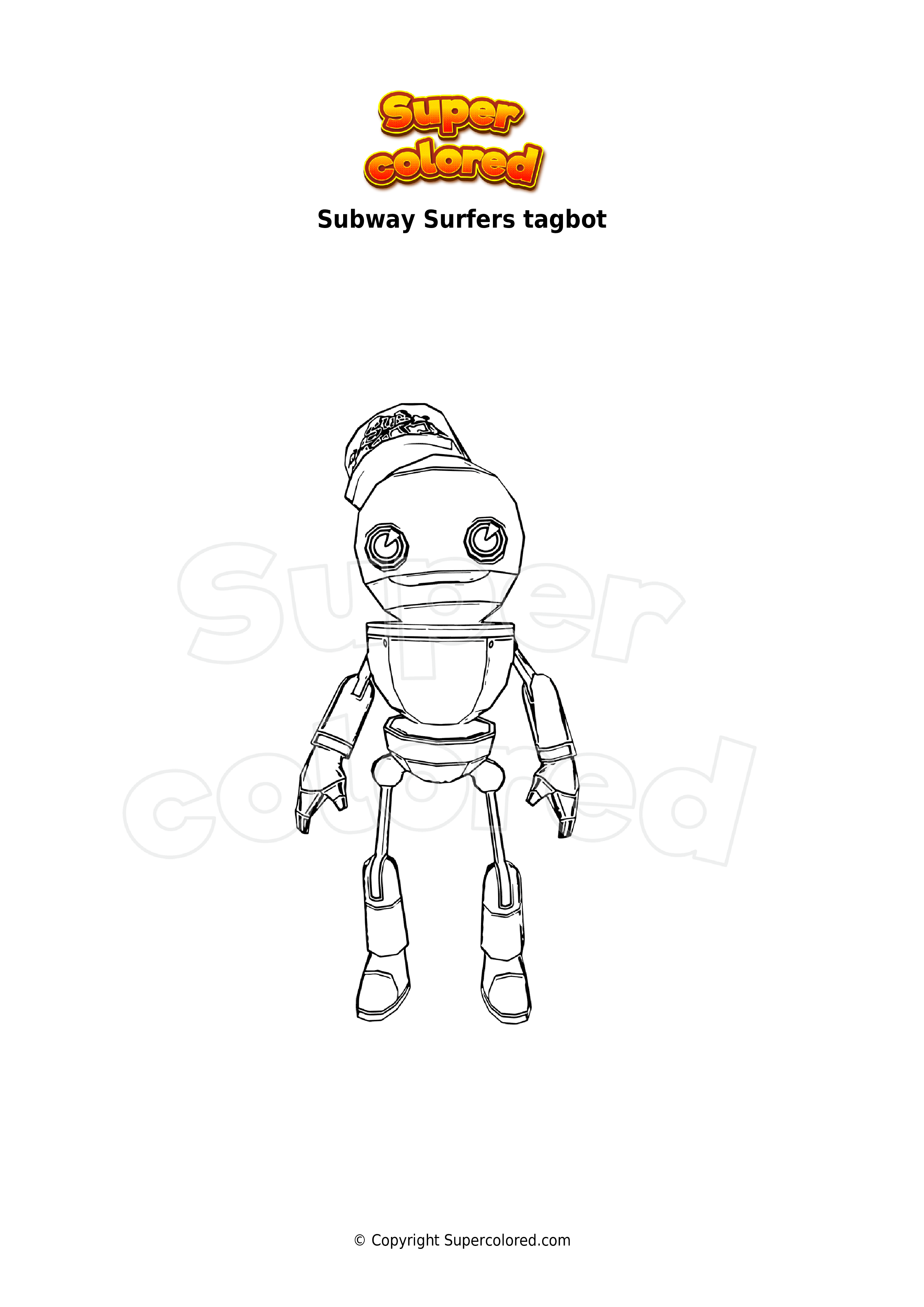 Subway Surfers Coloring Pages Coloring Pages