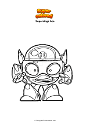 Coloring page Superzings Ace