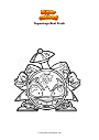 Coloring page Superzings Beat Crush