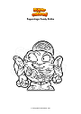 Coloring page Superzings Candy Strike