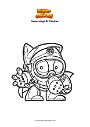 Coloring page Superzings Dr Fresher