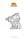 Coloring page Superzings Driller