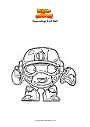 Coloring page Superzings Fast Ball