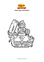 Coloring page Superzings Flame Spark