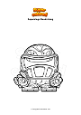 Coloring page Superzings Headstrong