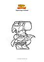 Coloring page Superzings Ironhead