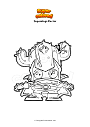 Coloring page Superzings Kactor