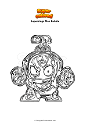 Coloring page Superzings Max Bubble