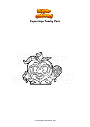 Coloring page Superzings Peachy Pack