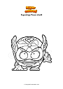 Coloring page Superzings Power shield