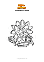 Coloring page Superzings Ray Flower