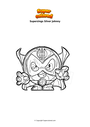 Coloring page Superzings Silver Johnny