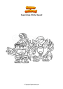 Coloring page Superzings Sticky Squad