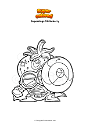 Coloring page Superzings Strikeberry