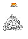 Coloring page Superzings T Mate