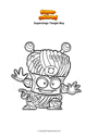 Coloring page Superzings Tangle Boy