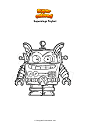 Coloring page Superzings Toybot