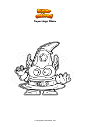 Coloring page Superzings Wizzo