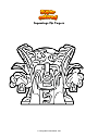 Coloring page Superzings Zip Fingers