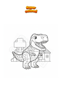 Coloring page T-Rex roblox