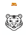 Coloring page Tiger