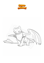 Coloring page Toothless How to Train Your Dragon