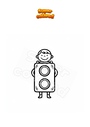 Coloring page Traffic light disguise