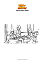 Coloring page Uchiha family dinner