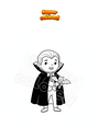 Coloring page Vampire disguise