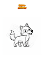 Coloring page Wolf