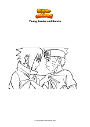 Coloring page Young Sasuke and Naruto