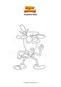 Dibujo para colorear Amphibia Wally