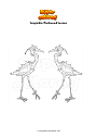 Dibujo para colorear Amphibia Wartwood herons