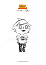 Dibujo para colorear Animal Crossing Boy