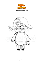 Dibujo para colorear Animal Crossing Ellie
