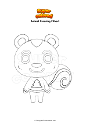 Dibujo para colorear Animal Crossing Filbert