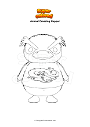 Dibujo para colorear Animal Crossing Hopper