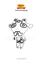 Dibujo para colorear Animal Crossing Iggy