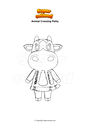 Dibujo para colorear Animal Crossing Patty