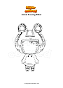 Dibujo para colorear Animal Crossing Ribbot