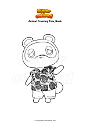 Dibujo para colorear Animal Crossing Tom_Nook