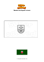 Dibujo para colorear Bandera de Aizpute Letonia