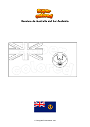 Dibujo para colorear Bandera de Australia del Sur Australia