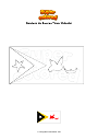 Dibujo para colorear Bandera de Baucau Timor Oriental