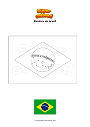 Dibujo para colorear Bandera de brasil