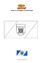 Dibujo para colorear Bandera de Dobeles novads Letonia